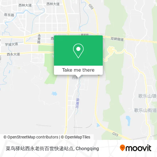 菜鸟驿站西永老街百世快递站点 map