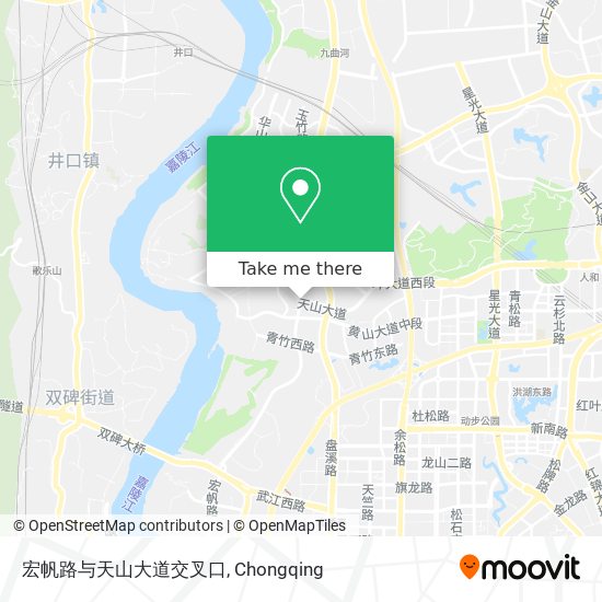 宏帆路与天山大道交叉口 map