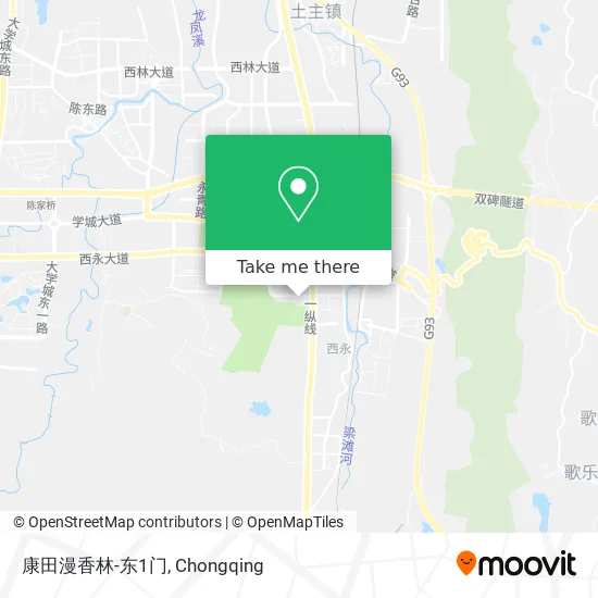 康田漫香林-东1门 map
