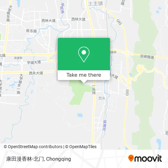 康田漫香林-北门 map