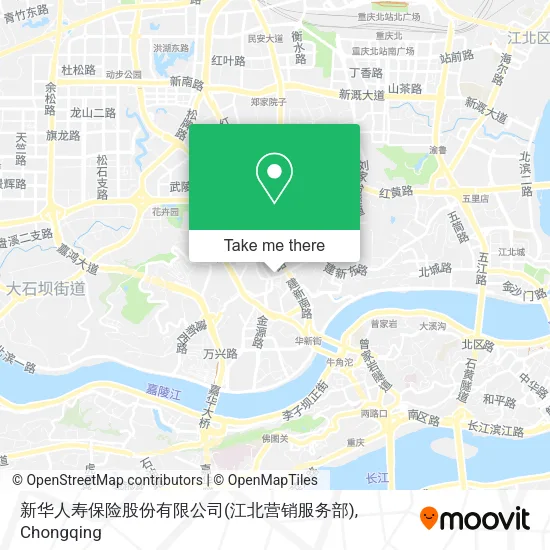 新华人寿保险股份有限公司(江北营销服务部) map