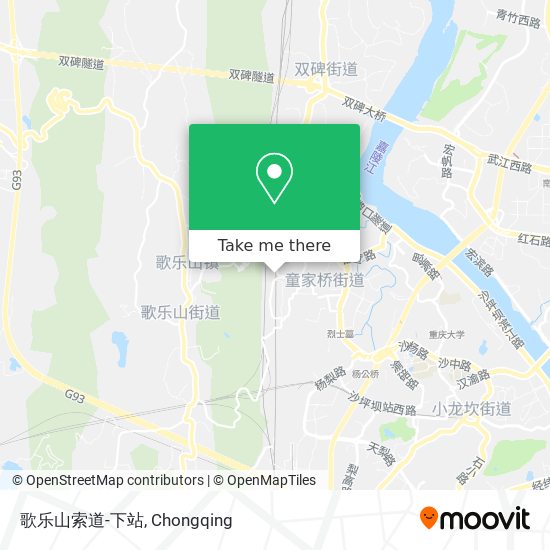 歌乐山索道-下站 map