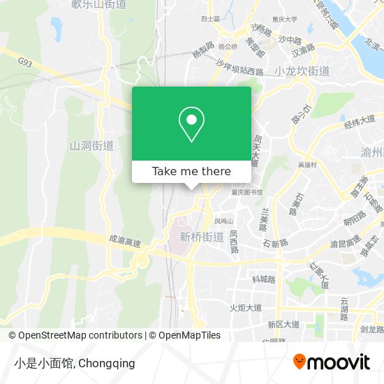 小是小面馆 map