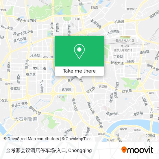 金考源会议酒店停车场-入口 map