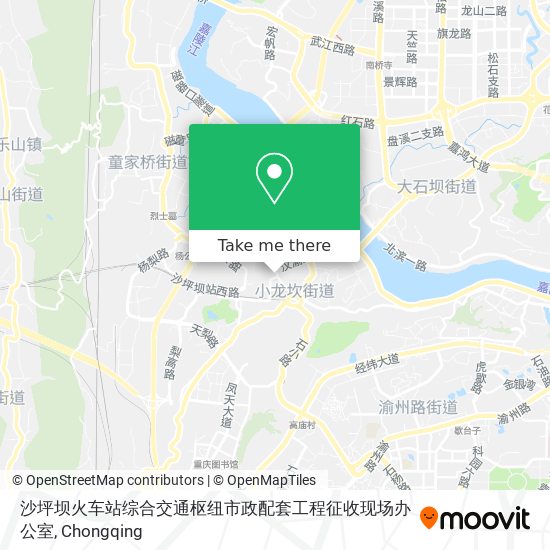 沙坪坝火车站综合交通枢纽市政配套工程征收现场办公室 map