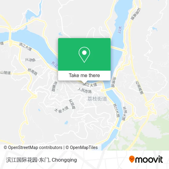 滨江国际花园-东门 map