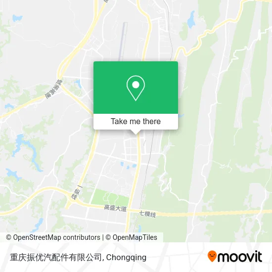 重庆振优汽配件有限公司 map