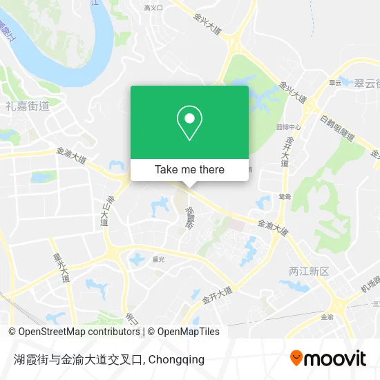 湖霞街与金渝大道交叉口 map
