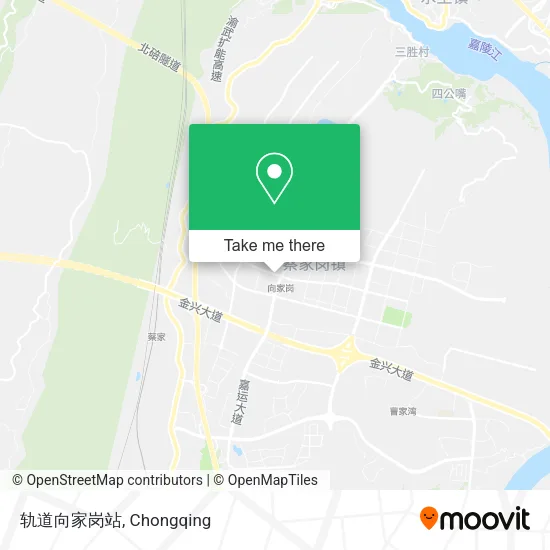 轨道向家岗站 map