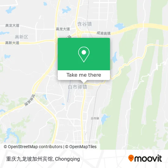 重庆九龙坡加州宾馆 map