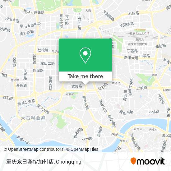 重庆东日宾馆加州店 map