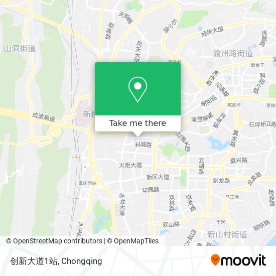 创新大道1站 map
