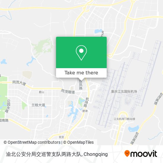 渝北公安分局交巡警支队两路大队 map