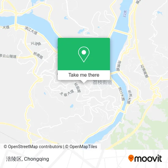 涪陵区 map
