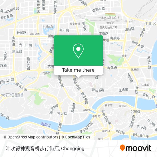 叶吹得神观音桥步行街店 map