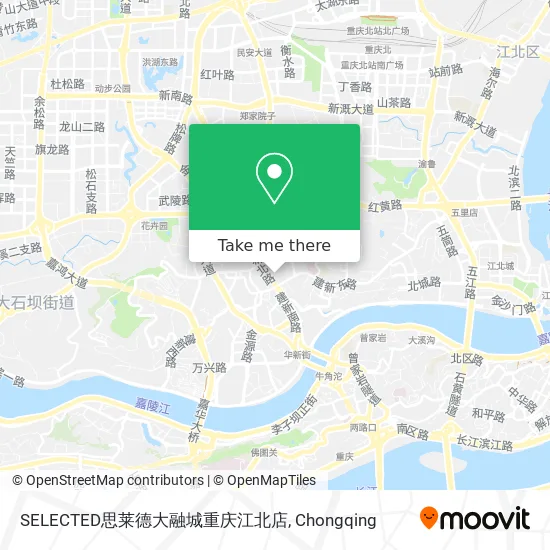 SELECTED思莱德大融城重庆江北店 map