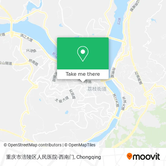 重庆市涪陵区人民医院-西南门 map