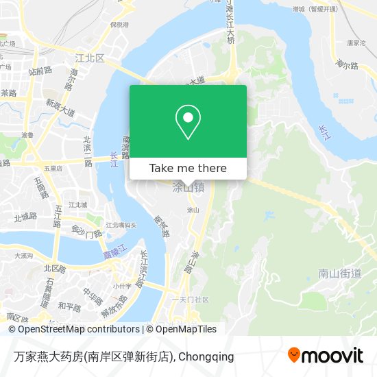 万家燕大药房(南岸区弹新街店) map