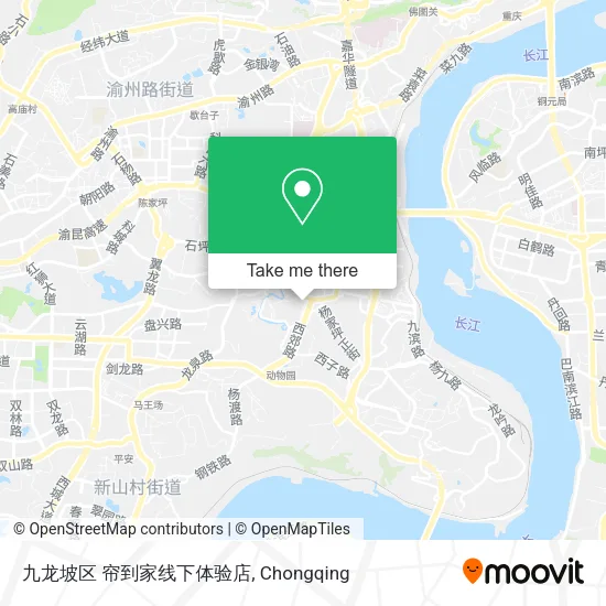 九龙坡区 帘到家线下体验店 map