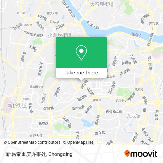 新易泰重庆办事处 map
