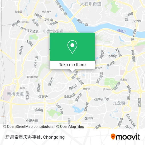 新易泰重庆办事处 map