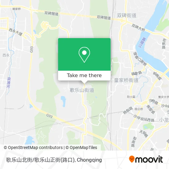 歌乐山北街/歌乐山正街(路口) map