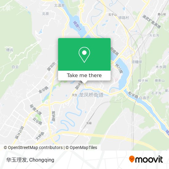 华玉理发 map