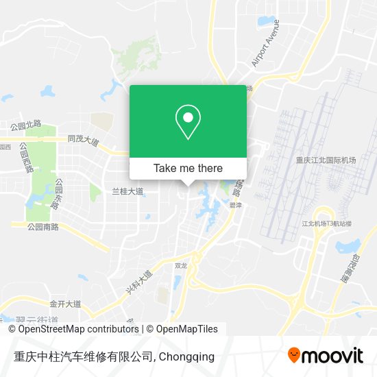 重庆中柱汽车维修有限公司 map