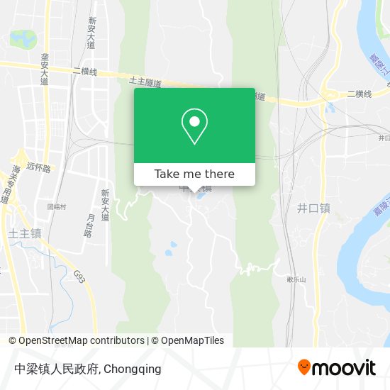 中梁镇人民政府 map