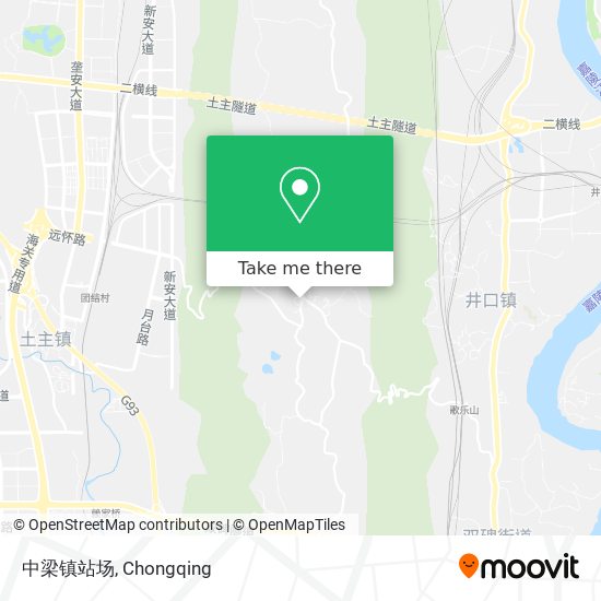 中梁镇站场 map