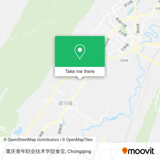 重庆青年职业技术学院食堂 map