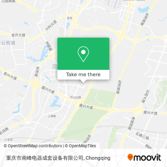重庆市南峰电器成套设备有限公司 map