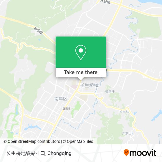长生桥地铁站-1口 map