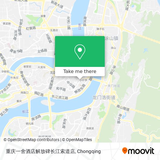 重庆一舍酒店解放碑长江索道店 map