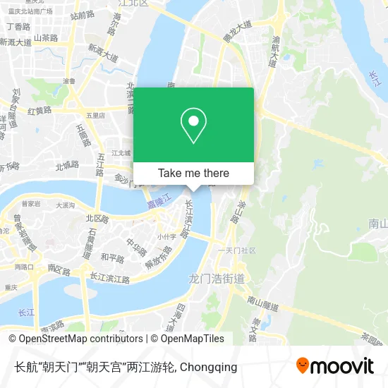 长航“朝天门”“朝天宫”两江游轮 map