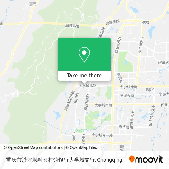 重庆市沙坪坝融兴村镇银行大学城支行 map