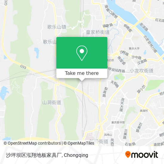 沙坪坝区泓翔地板家具厂 map
