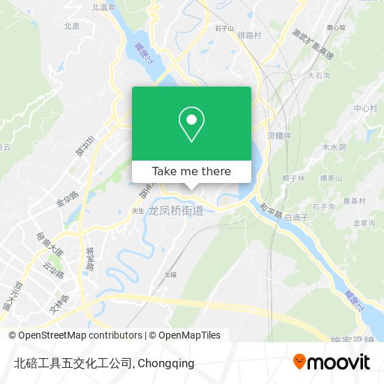 北碚工具五交化工公司 map
