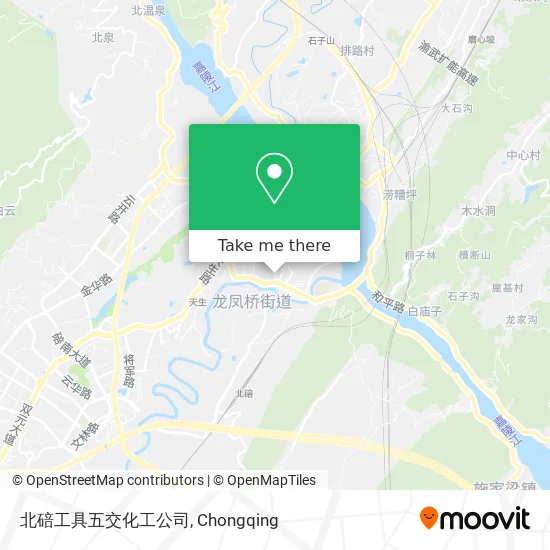 北碚工具五交化工公司 map