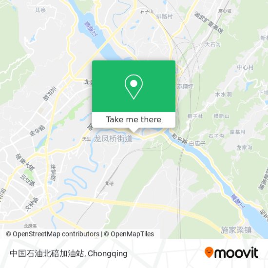 中国石油北碚加油站 map