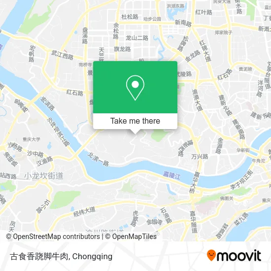 古食香跷脚牛肉 map