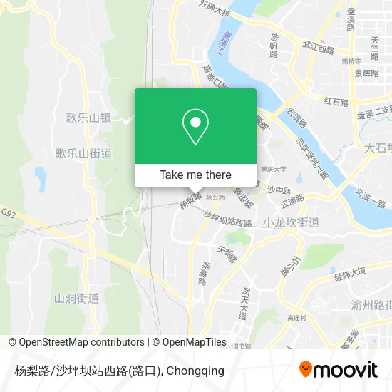杨梨路/沙坪坝站西路(路口) map