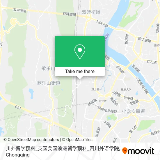 川外留学预科_英国美国澳洲留学预科_四川外语学院 map