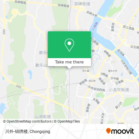 川外-锦绣楼 map