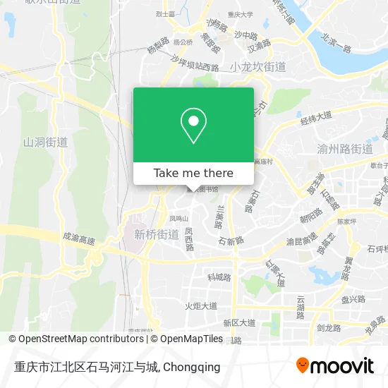 重庆市江北区石马河江与城 map