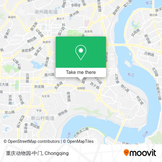 重庆动物园-中门 map