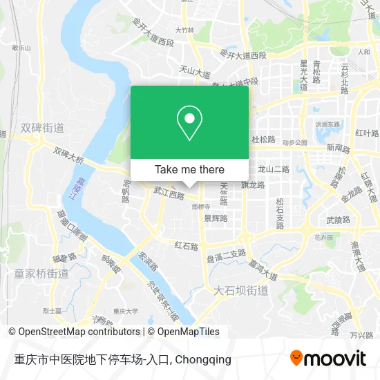 重庆市中医院地下停车场-入口 map
