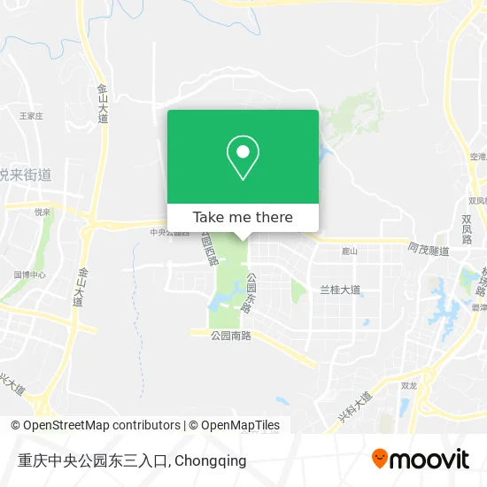 重庆中央公园东三入口 map