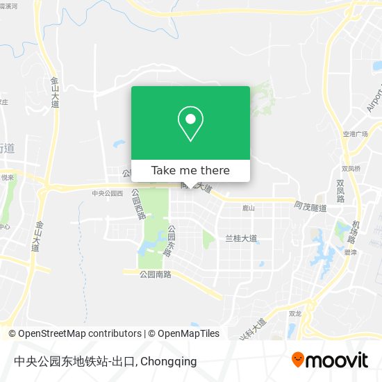 中央公园东地铁站-出口 map