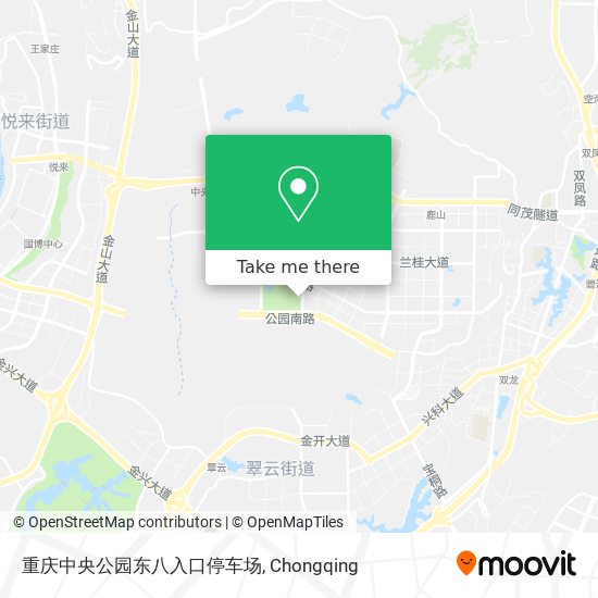 重庆中央公园东八入口停车场 map